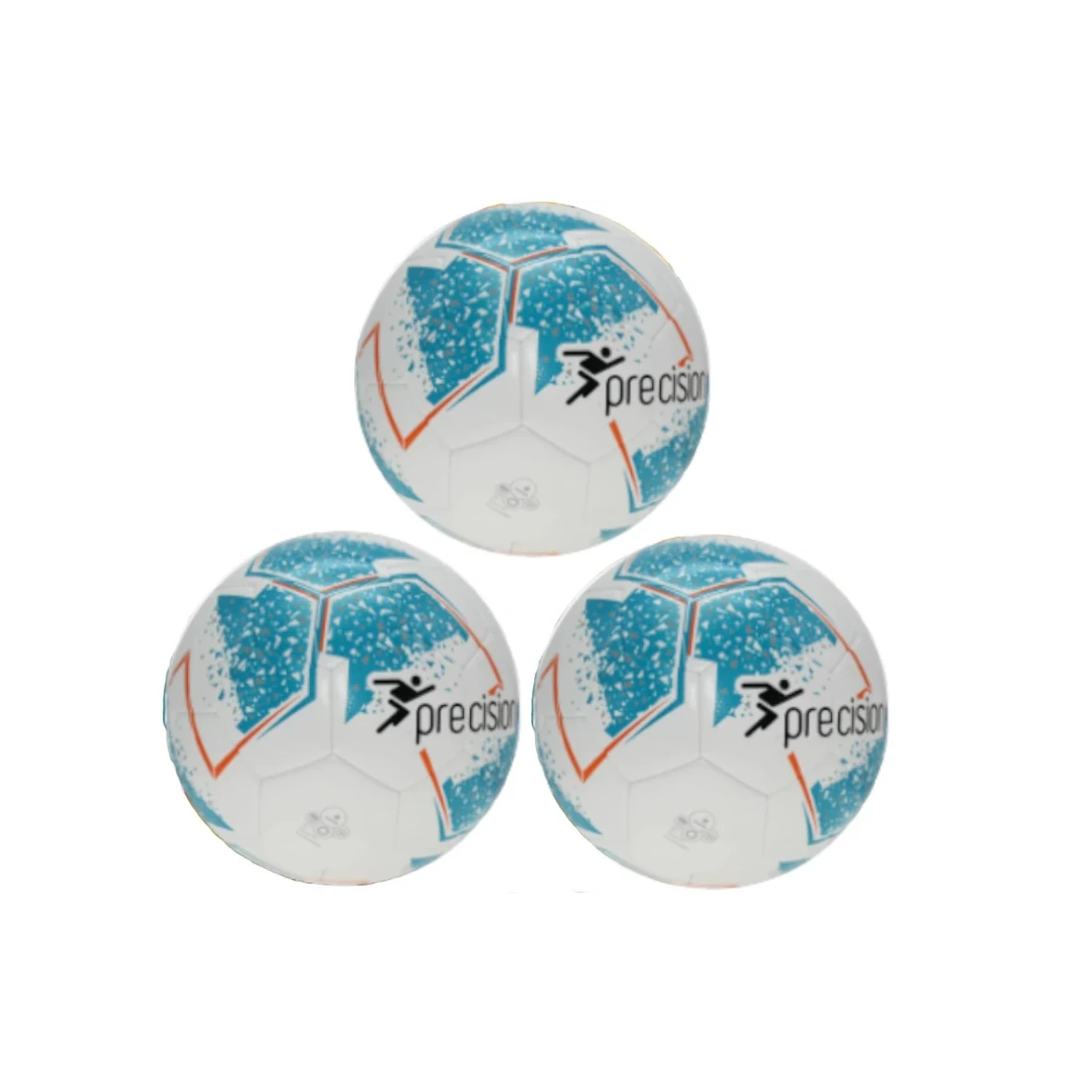 Blue Size 4 Pack of 3 Soccer balls
