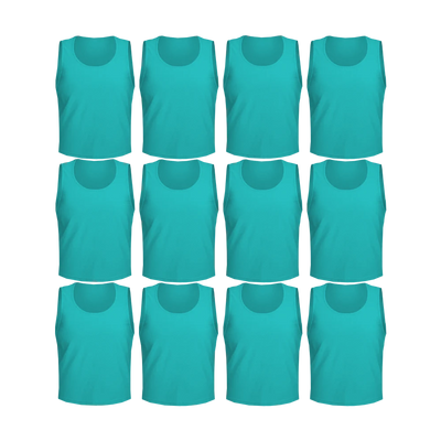 Team Practice Mesh Scrimmage Vests Sport Pinnies Training Bibs (12 Pieces)