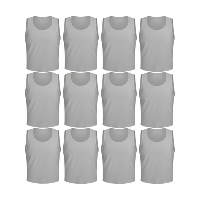 Team Practice Mesh Scrimmage Vests Sport Pinnies Training Bibs (12 Pieces)