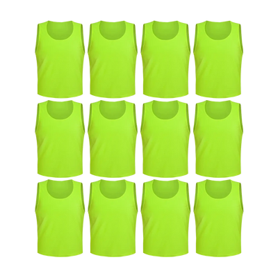 Team Practice Mesh Scrimmage Vests Sport Pinnies Training Bibs (12 Pieces)