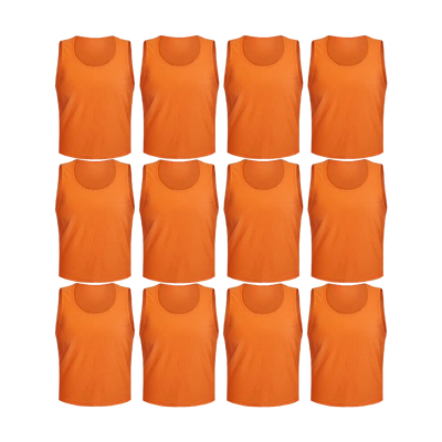 Team Practice Mesh Scrimmage Vests Sport Pinnies Training Bibs (12 Pieces)