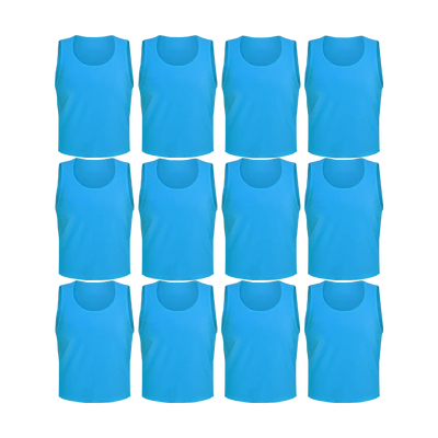 Team Practice Mesh Scrimmage Vests Sport Pinnies Training Bibs (12 Pieces)