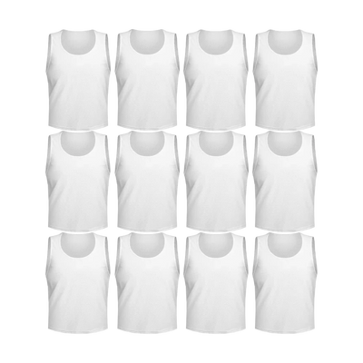 Team Practice Mesh Scrimmage Vests Sport Pinnies Training Bibs (12 Pieces)