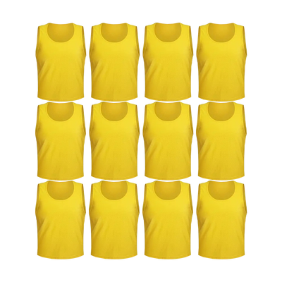 Team Practice Mesh Scrimmage Vests Sport Pinnies Training Bibs (12 Pieces)