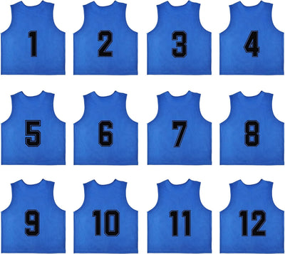 Training Mesh Sports Pinnies Numbered (1-12)