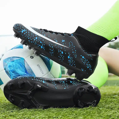 black model view soccer cleats