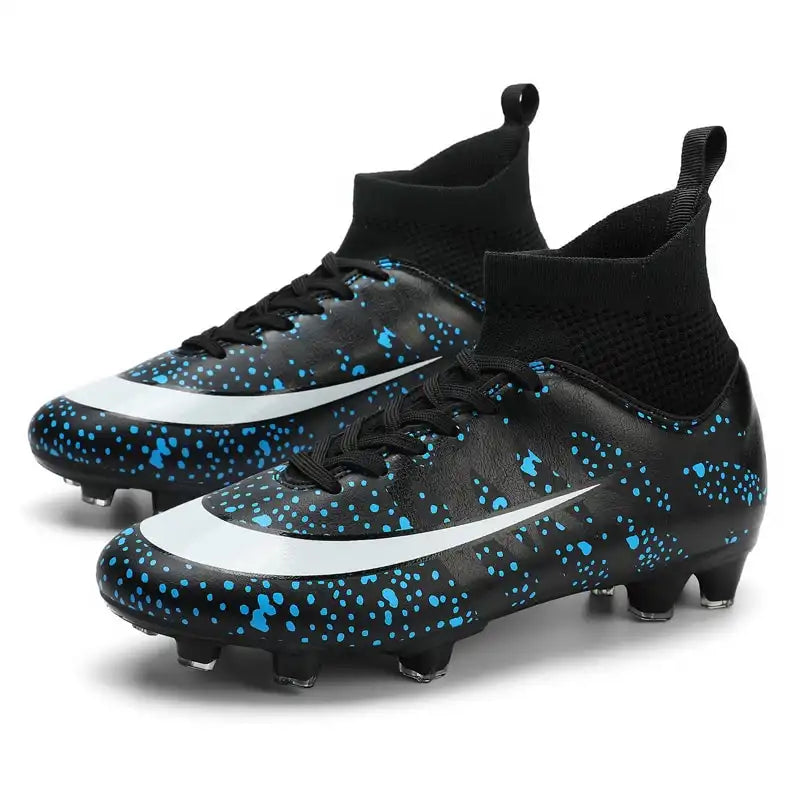 black side view soccer cleats