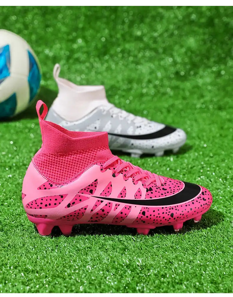 two colors soccer shoes