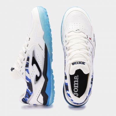 Joma FS Reactive 2432 royal turf shoes – angled top view highlighting laces and breathable upper design.