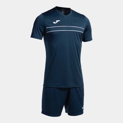 Close-up of Joma Victory soccer jersey fabric texture