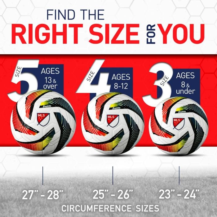 Franklin Tornado Swirl MLS Soccer Ball - 3LSportive