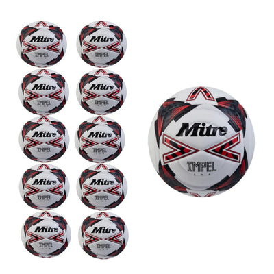 Mitre Impel Red Size 4 Pack of 10