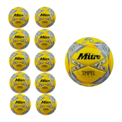 Mitre Impel Yellow Size 4 Pack of 10