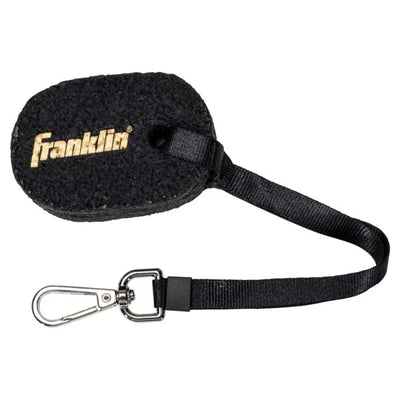 Black foam popper with strap and carabiner on a white background, featuring the Franklin logo.
