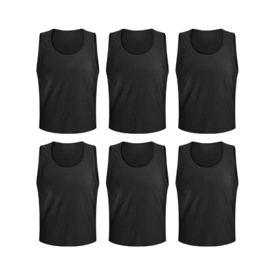 Team Practice Mesh Scrimmage Vests Sport Pinnies Training Bibs (6 Pieces)
