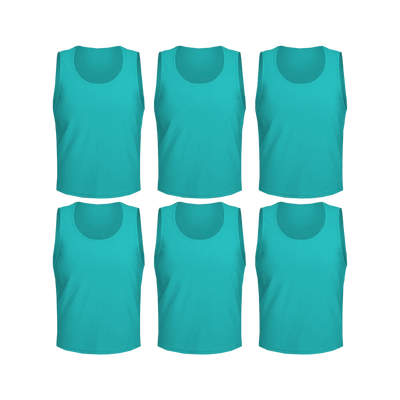 Team Practice Mesh Scrimmage Vests Sport Pinnies Training Bibs (6 Pieces)