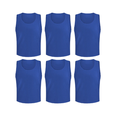 Team Practice Mesh Scrimmage Vests Sport Pinnies Training Bibs (6 Pieces)