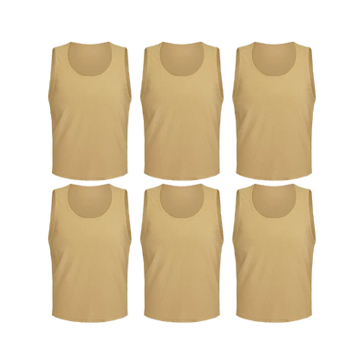 Team Practice Mesh Scrimmage Vests Sport Pinnies Training Bibs (6 Pieces)