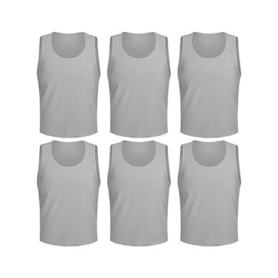 Team Practice Mesh Scrimmage Vests Sport Pinnies Training Bibs (6 Pieces)