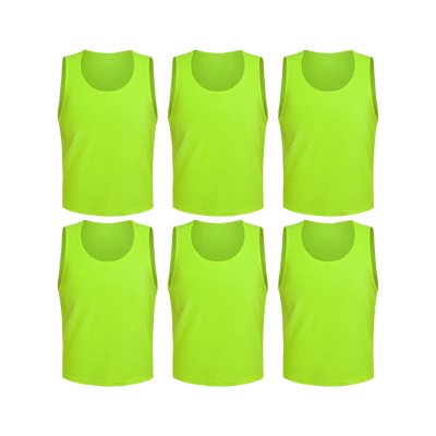Team Practice Mesh Scrimmage Vests Sport Pinnies Training Bibs (6 Pieces)