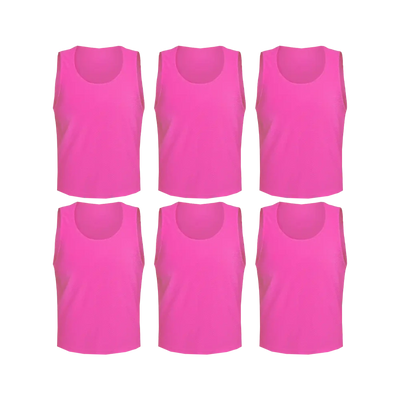 Team Practice Mesh Scrimmage Vests Sport Pinnies Training Bibs (6 Pieces)