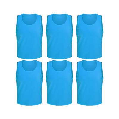 Team Practice Mesh Scrimmage Vests Sport Pinnies Training Bibs (6 Pieces)