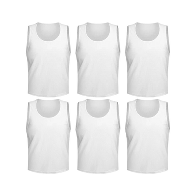 Team Practice Mesh Scrimmage Vests Sport Pinnies Training Bibs (6 Pieces)