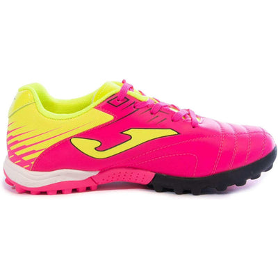 Soccer  cleats for boys and girls, designed for playing on turf (synthetic surfaces and carpet).