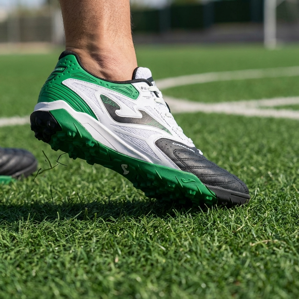 Joma Cancha 2401 Turf Soccer Shoes - Green – 3LSportive Joma Cancha 2401 Turf Soccer Shoes - Green – 3LSportive