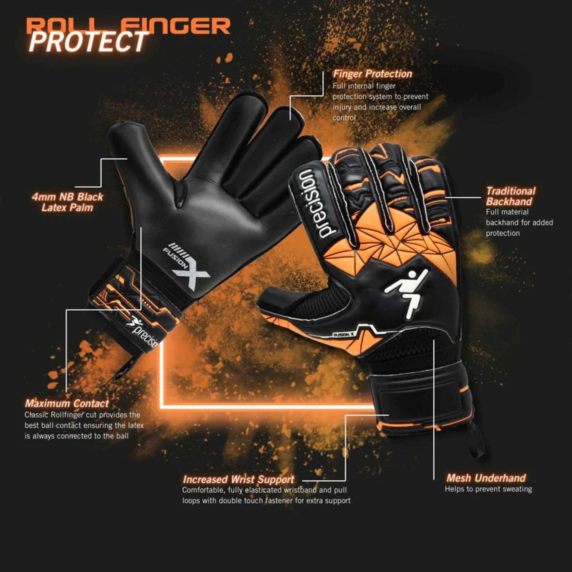 Goalie with mesh underhand